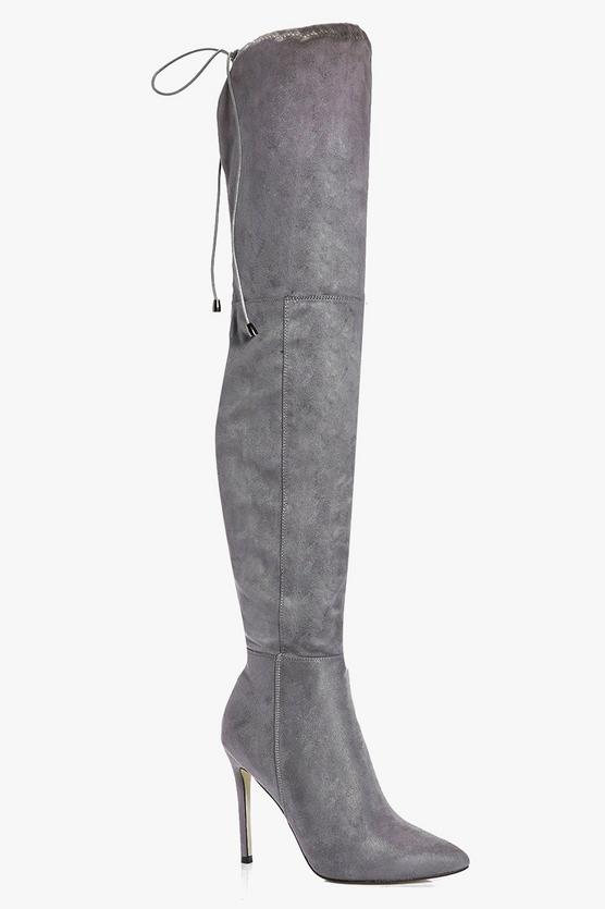 Anya Pointed Toe Thigh High Boot